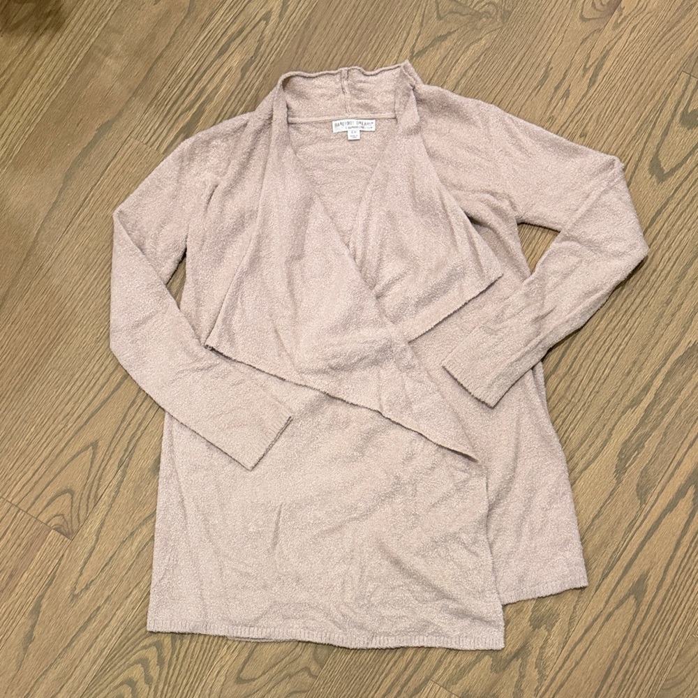 Barefoot Dreams Cozy Cardigan in Light Taupe